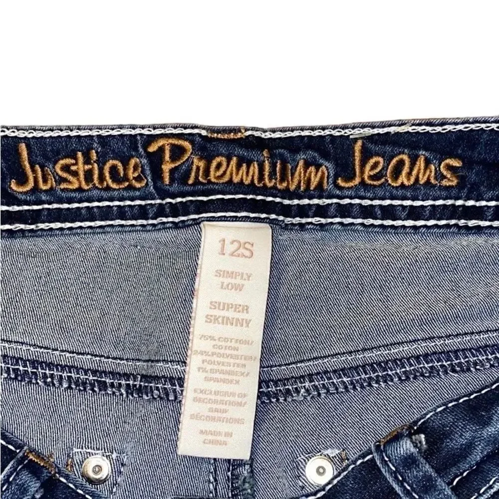 Justice Premium Mid-Rise Super Skinny Jeans